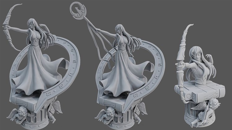 图片[4]-【圣斗士星矢】雅典娜-3D合纵社-3D打印模型STL格式3mf格式免费下载！