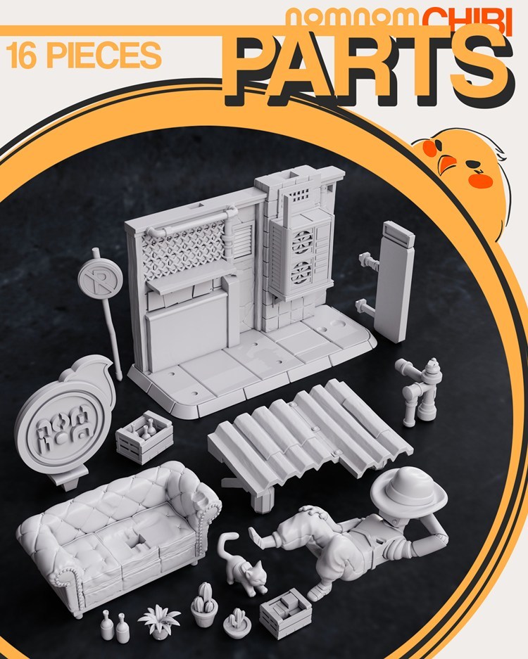 图片[3]-猫和赛博机器人-3D合纵社-3D打印模型STL格式3mf格式免费下载！