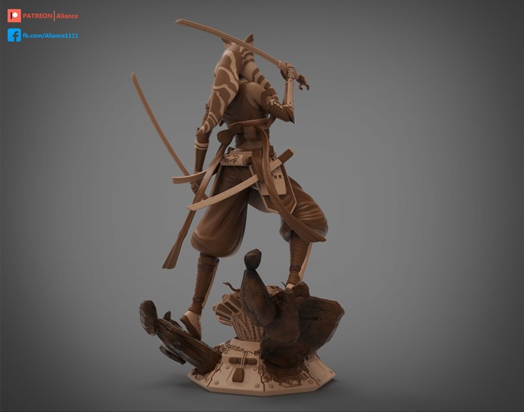 图片[3]-【星球大战】阿索卡-塔诺-3D合纵社-3D打印模型STL格式3mf格式免费下载！