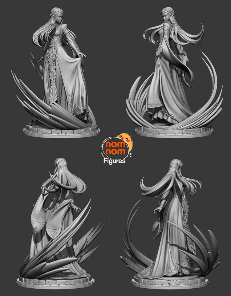 图片[5]-【塞尔达传说】荒野之息公主-3D合纵社-3D打印模型STL格式3mf格式免费下载！