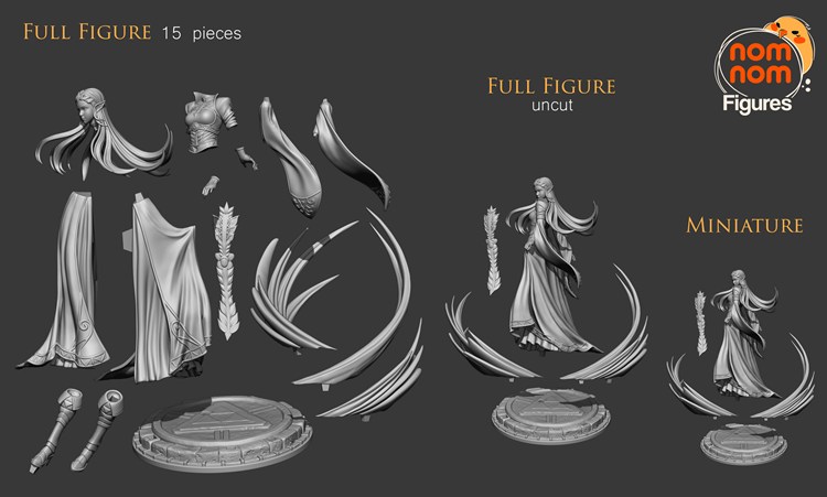 图片[6]-【塞尔达传说】荒野之息公主-3D合纵社-3D打印模型STL格式3mf格式免费下载！