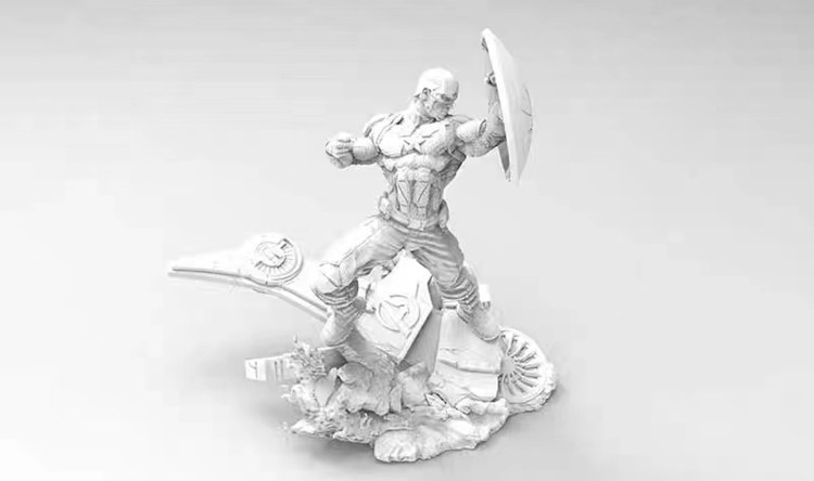 图片[3]-美国队长-3D合纵社-3D打印模型STL格式3mf格式免费下载！