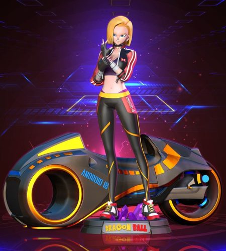 【龙珠】人造人18号-3D合纵社-3D打印模型STL格式3mf格式免费下载！