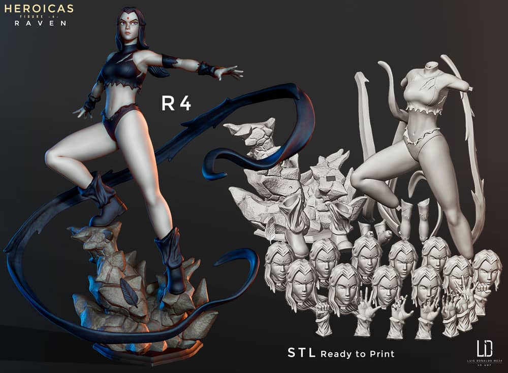 图片[4]-【DC英雄】乌鸦雷切尔-3D合纵社-3D打印模型STL格式3mf格式免费下载！