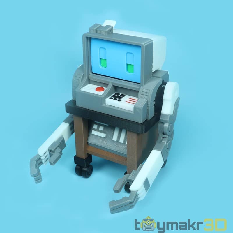 【变形金刚】Retro Computer Robo-3D合纵社-3D打印模型STL格式3mf格式免费下载！