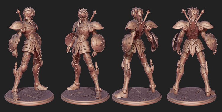 图片[3]-【圣斗士】天秤座-童虎-3D合纵社-3D打印模型STL格式3mf格式免费下载！