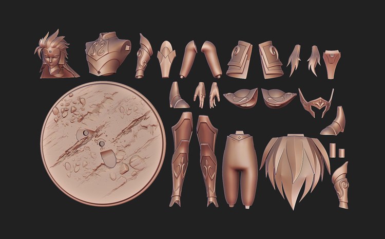 图片[3]-【圣斗士】水瓶座-卡妙-3D合纵社-3D打印模型STL格式3mf格式免费下载！