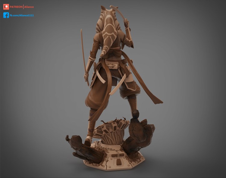 图片[4]-【星球大战】阿索卡-塔诺-3D合纵社-3D打印模型STL格式3mf格式免费下载！