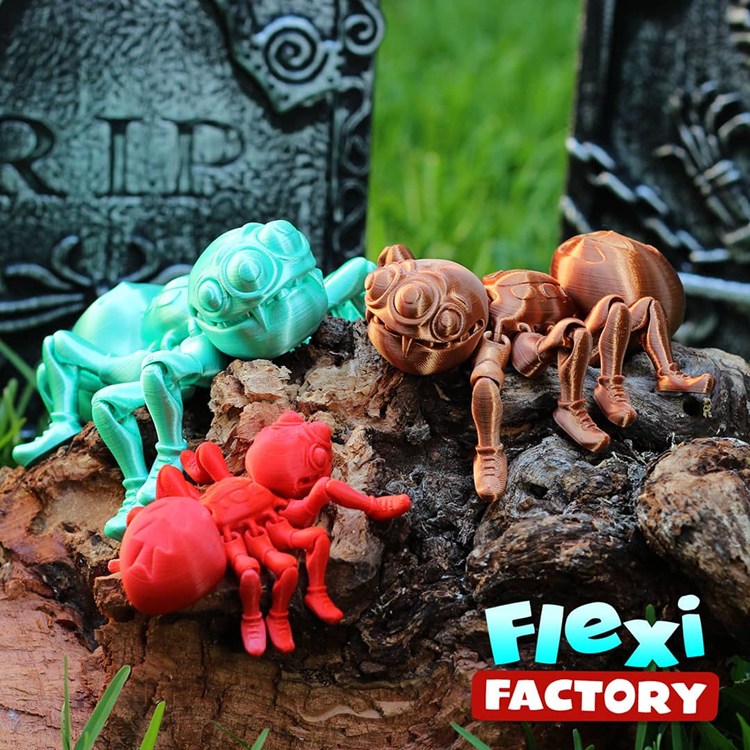 【可动模型】蜘蛛-3D合纵社-3D打印模型STL格式3mf格式免费下载！