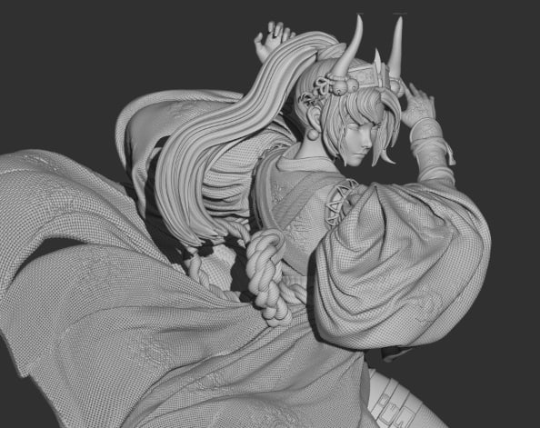 图片[4]-日本女武士-3D合纵社-3D打印模型STL格式3mf格式免费下载！