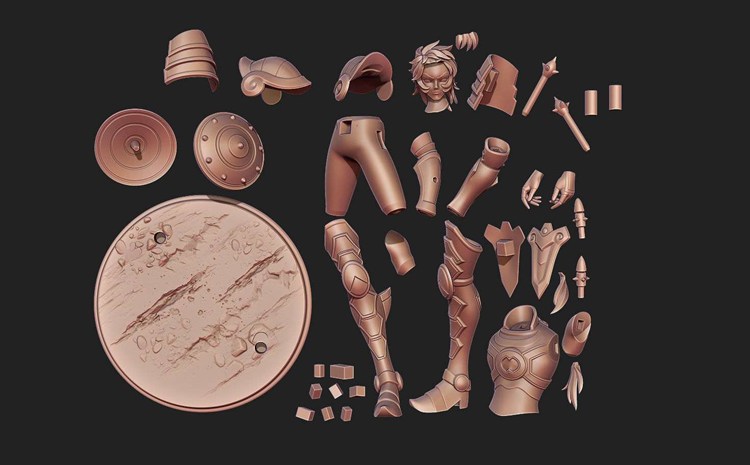 图片[2]-【圣斗士】天秤座-童虎-3D合纵社-3D打印模型STL格式3mf格式免费下载！