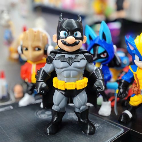 DecorMasterNO:044 蝙蝠侠马里奥-3D合纵社-3D打印模型STL格式3mf格式免费下载！