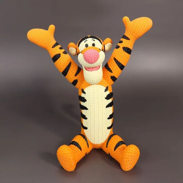 针织跳跳虎-3D合纵社-3D打印模型STL格式3mf格式免费下载！