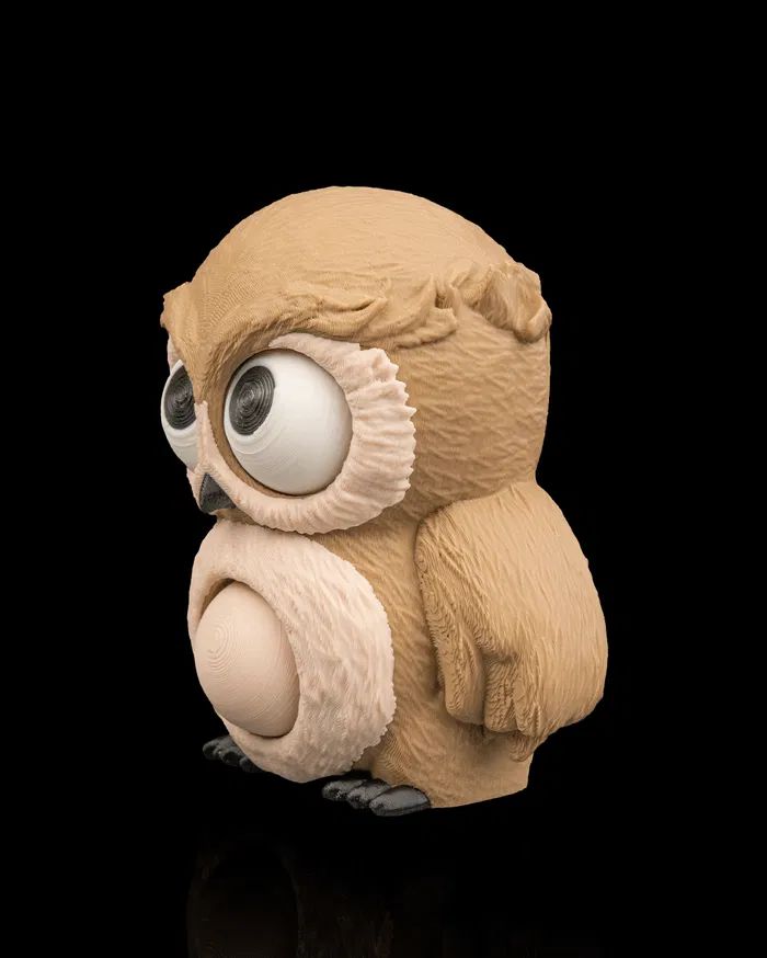 图片[2]-咕咕猫头鹰-3D合纵社-3D打印模型STL格式3mf格式免费下载！