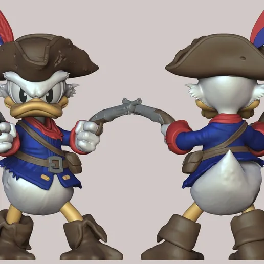 图片[2]-DecorMasterNO:047 马里奥 唐老鸭船长-3D合纵社-3D打印模型STL格式3mf格式免费下载！