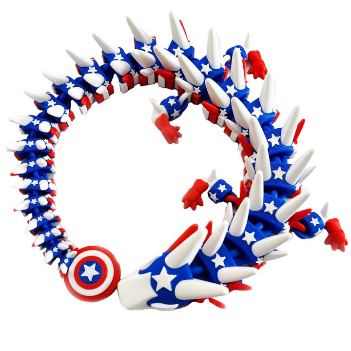 图片[2]-Steven Wolf Studio NO:009 美国龙-3D合纵社-3D打印模型STL格式3mf格式免费下载！