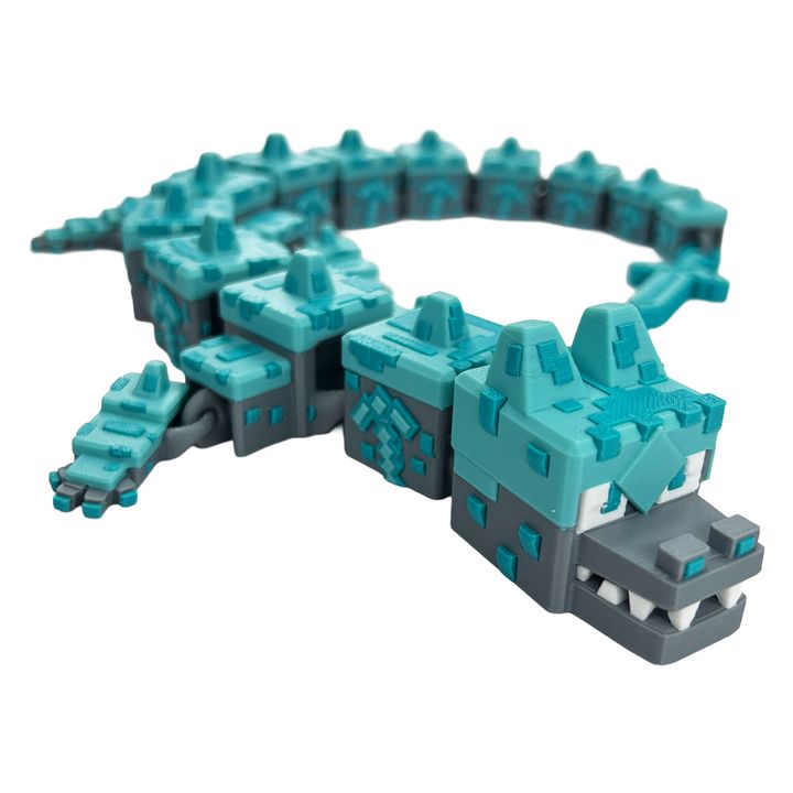 图片[4]-Steven Wolf Studio NO:097 我的世界龙-3D合纵社-3D打印模型STL格式3mf格式免费下载！