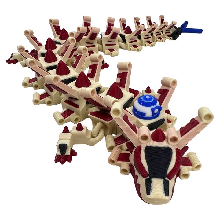 图片[2]-Steven Wolf Studio NO:032 战斗机龙-3D合纵社-3D打印模型STL格式3mf格式免费下载！