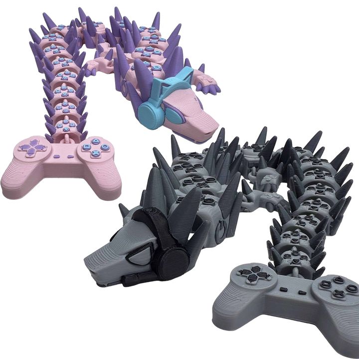 Steven Wolf Studio NO:021   游戏龙-3D合纵社-3D打印模型STL格式3mf格式免费下载！