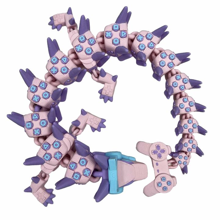 图片[4]-Steven Wolf Studio NO:021   游戏龙-3D合纵社-3D打印模型STL格式3mf格式免费下载！