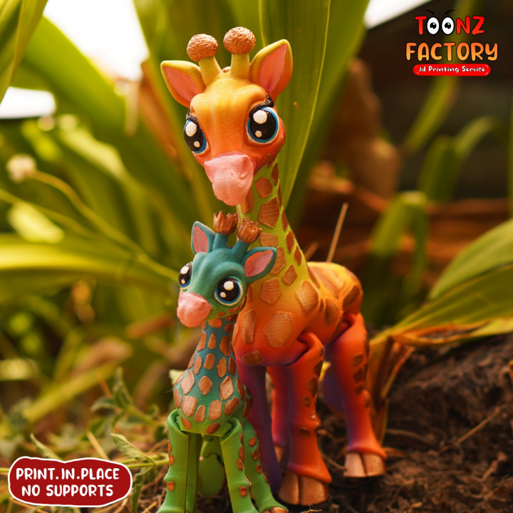 图片[2]-Toonz Factory 长颈鹿 幼年长颈鹿 可动模型-3D合纵社-3D打印模型STL格式3mf格式免费下载！