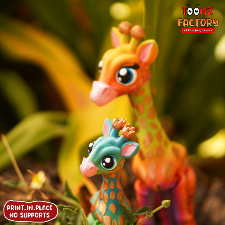 图片[3]-Toonz Factory 长颈鹿 幼年长颈鹿 可动模型-3D合纵社-3D打印模型STL格式3mf格式免费下载！