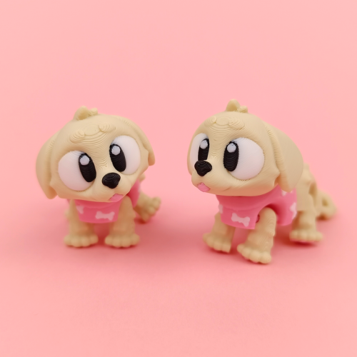 3DGOB NO:014 金毛幼犬-3D合纵社-3D打印模型STL格式3mf格式免费下载！