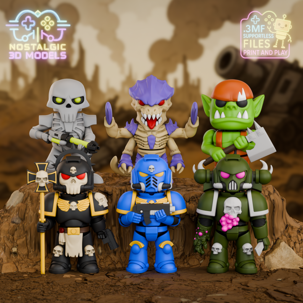 Nostalgic 3D 战锤40K宇宙-3D合纵社-3D打印模型STL格式3mf格式免费下载！