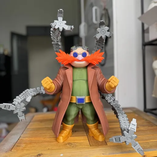 DecorMasterNO:064 蛋章鱼博士-3D合纵社-3D打印模型STL格式3mf格式免费下载！