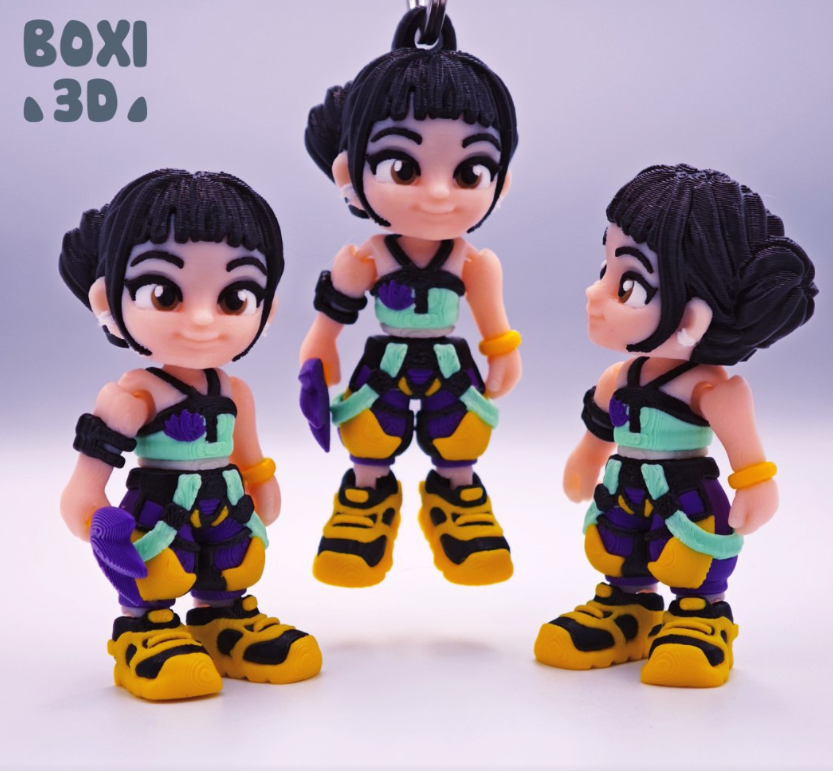 BOXI3D NO:061 恶魔猎人 佐伊-3D合纵社-3D打印模型STL格式3mf格式免费下载！