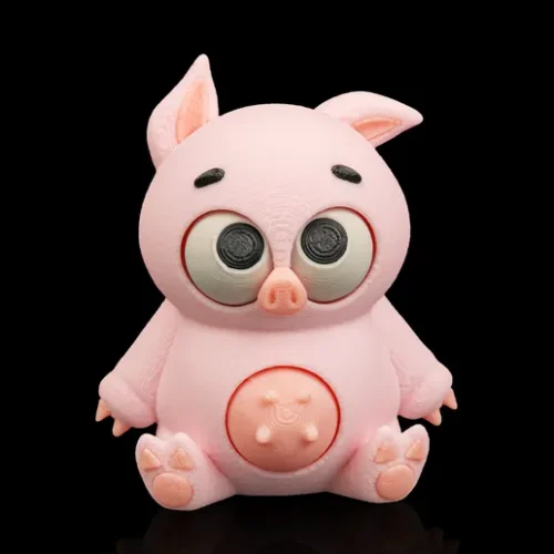 肉肉猪-3D合纵社-3D打印模型STL格式3mf格式免费下载！