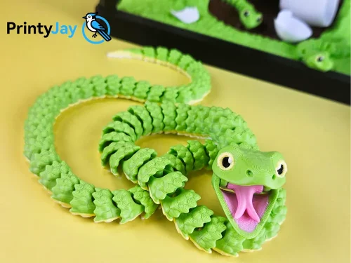 粗绿蛇-3D合纵社-3D打印模型STL格式3mf格式免费下载！