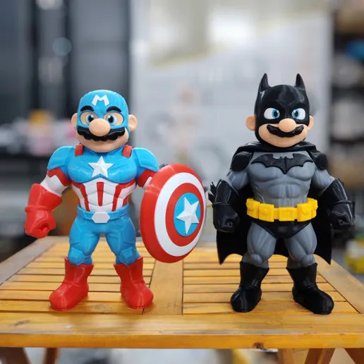 图片[3]-DecorMasterNO:045 马里奥 美国队长-3D合纵社-3D打印模型STL格式3mf格式免费下载！