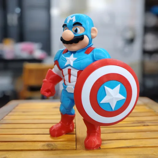图片[2]-DecorMasterNO:045 马里奥 美国队长-3D合纵社-3D打印模型STL格式3mf格式免费下载！