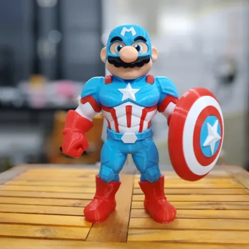 DecorMasterNO:045 马里奥 美国队长-3D合纵社-3D打印模型STL格式3mf格式免费下载！
