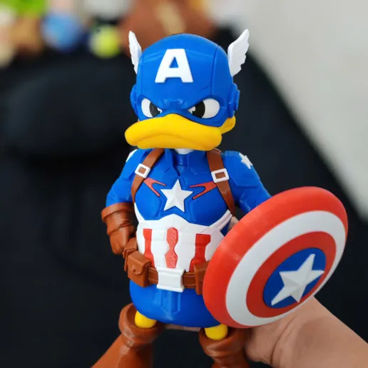 图片[3]-DecorMasterNO:046 唐老鸭 美国队长-3D合纵社-3D打印模型STL格式3mf格式免费下载！