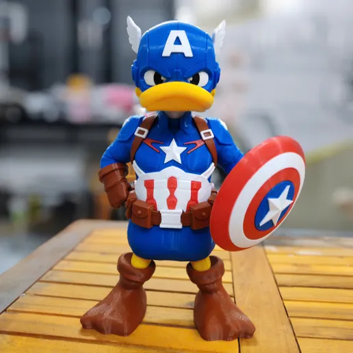 图片[2]-DecorMasterNO:046 唐老鸭 美国队长-3D合纵社-3D打印模型STL格式3mf格式免费下载！