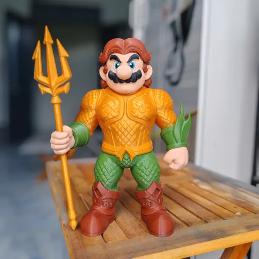 DecorMasterNO:051 马里奥海王-3D合纵社-3D打印模型STL格式3mf格式免费下载！