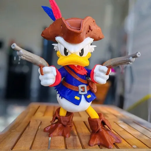 DecorMasterNO:047 马里奥 唐老鸭船长-3D合纵社-3D打印模型STL格式3mf格式免费下载！