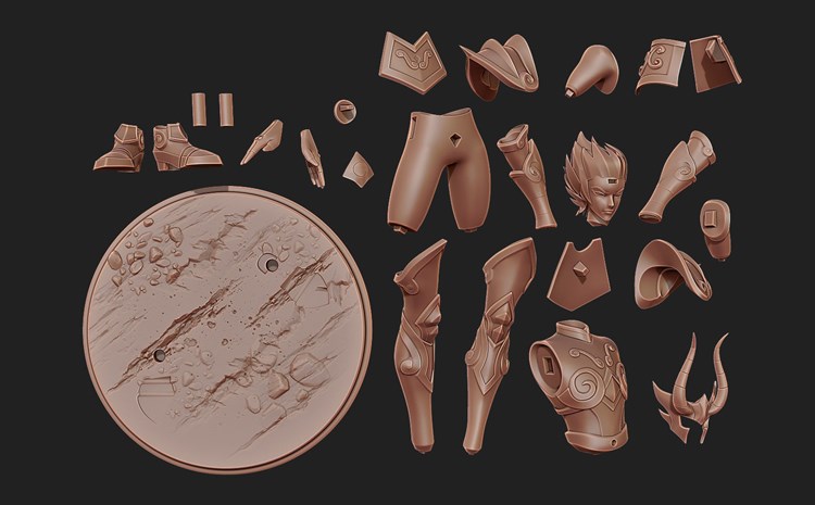 图片[3]-【圣斗士】摩羯座-修罗-3D合纵社-3D打印模型STL格式3mf格式免费下载！