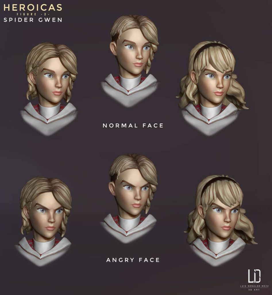 图片[5]-【DC英雄】女蜘蛛侠-3D合纵社-3D打印模型STL格式3mf格式免费下载！