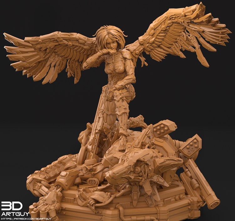 【战斗天使】阿丽塔-3D合纵社-3D打印模型STL格式3mf格式免费下载！