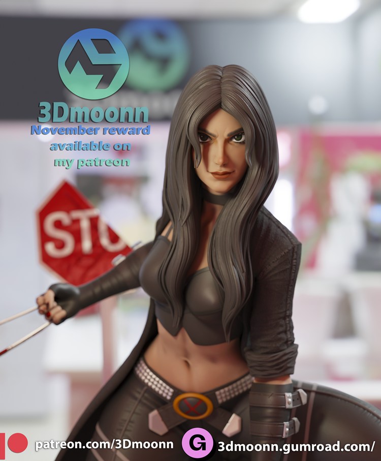 图片[4]-【金刚狼】劳拉-金尼-3D合纵社-3D打印模型STL格式3mf格式免费下载！