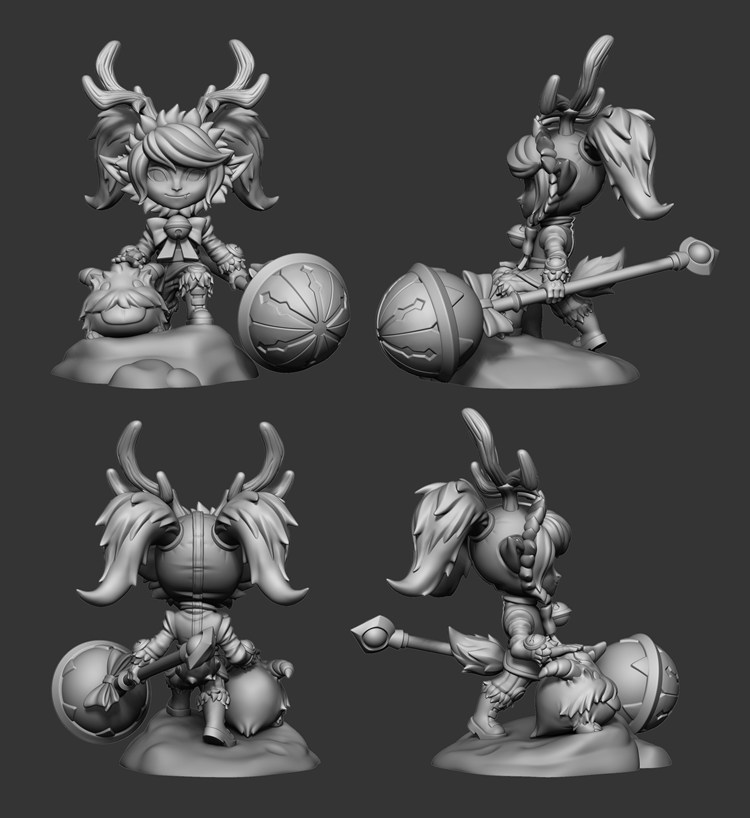 图片[2]-【冰雪驯鹿】波比-3D合纵社-3D打印模型STL格式3mf格式免费下载！