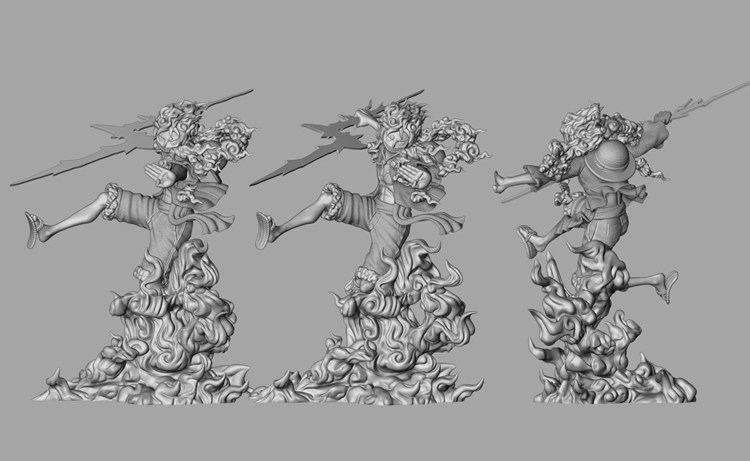 图片[2]-【海贼王】路飞尼卡形态-3D合纵社-3D打印模型STL格式3mf格式免费下载！