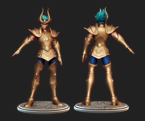 【圣斗士】摩羯座-修罗-3D合纵社-3D打印模型STL格式3mf格式免费下载！