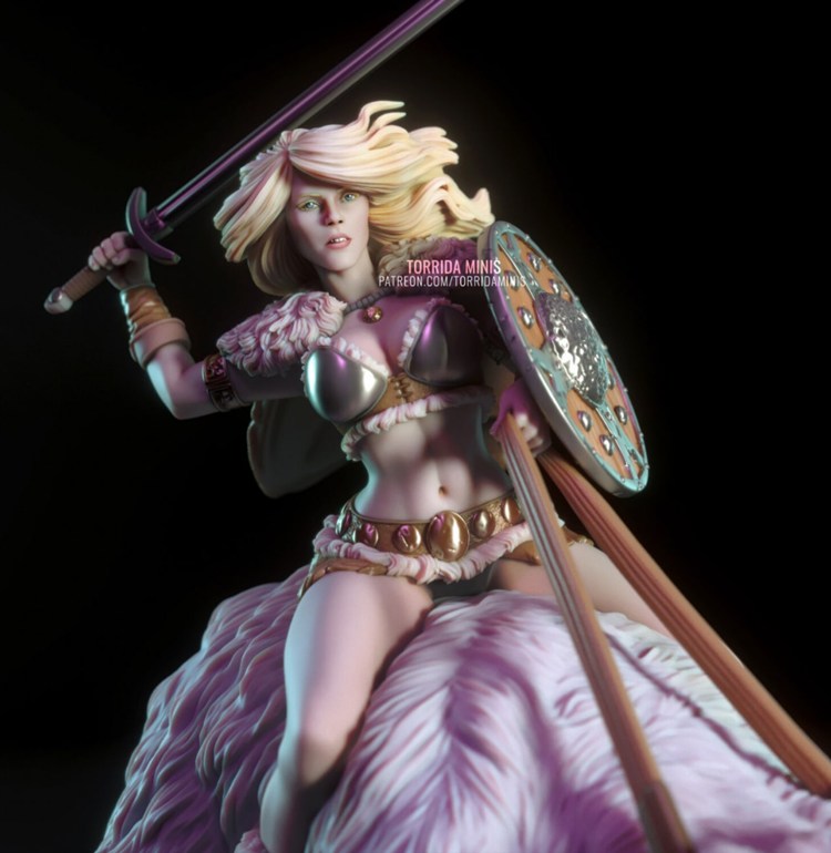 图片[4]-女野蛮人-3D合纵社-3D打印模型STL格式3mf格式免费下载！