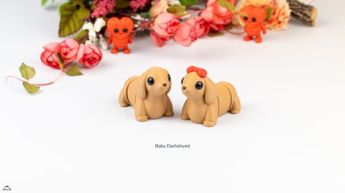 小腊肠犬-3D合纵社-3D打印模型STL格式3mf格式免费下载！