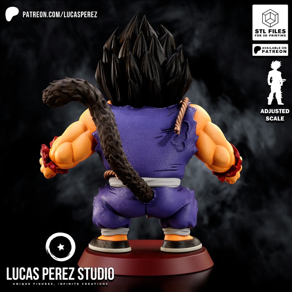 图片[2]-【龙珠】悟空大猩猩变身-3D合纵社-3D打印模型STL格式3mf格式免费下载！