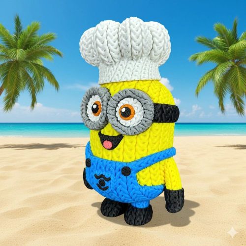 针织小黄人-3D合纵社-3D打印模型STL格式3mf格式免费下载！